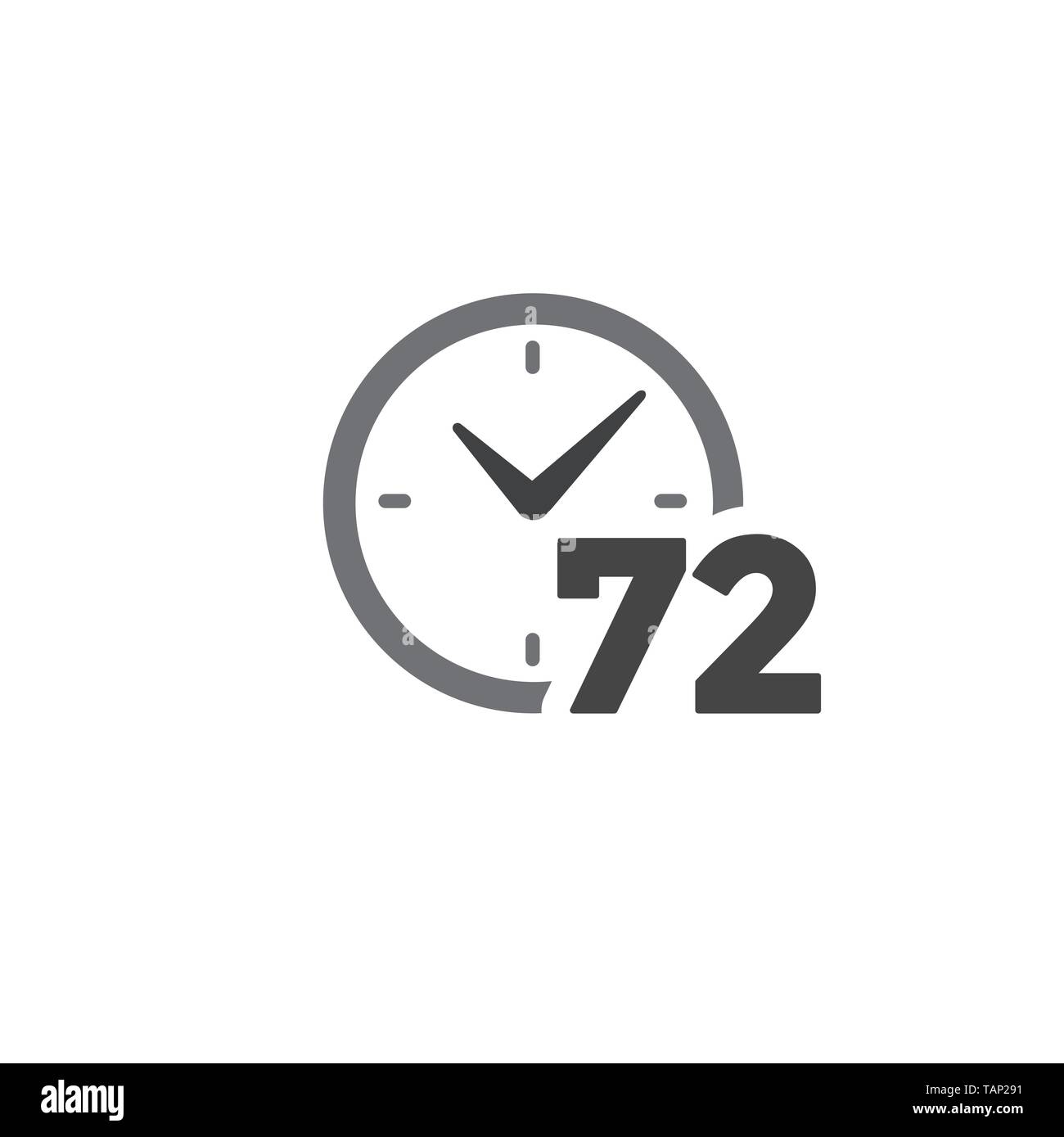 L'icône w Gestion du temps, dépêchez-vous, la date limite et à l'heure symbolique Illustration de Vecteur