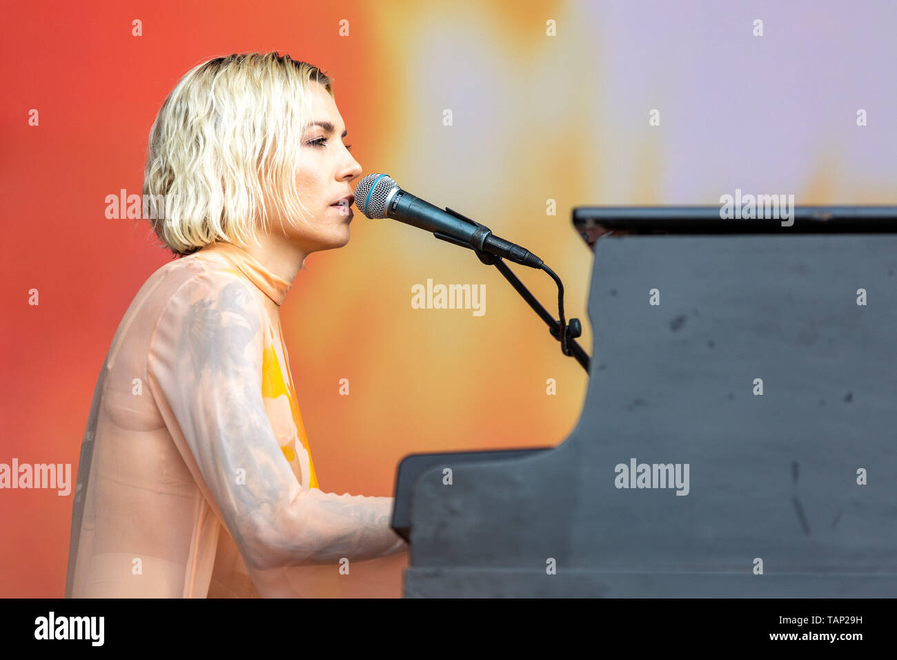 26 mai 2019 - Napa, Californie, États-Unis - SKYLAR GREY (HOLLY BROOK HAFERMANN) au cours de l'BottleRock Music Festival à Napa, Californie (crédit Image : © Daniel DeSlover/Zuma sur le fil) Banque D'Images