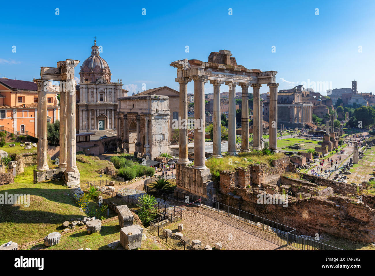 Forum romain de Rome, Italie Banque D'Images