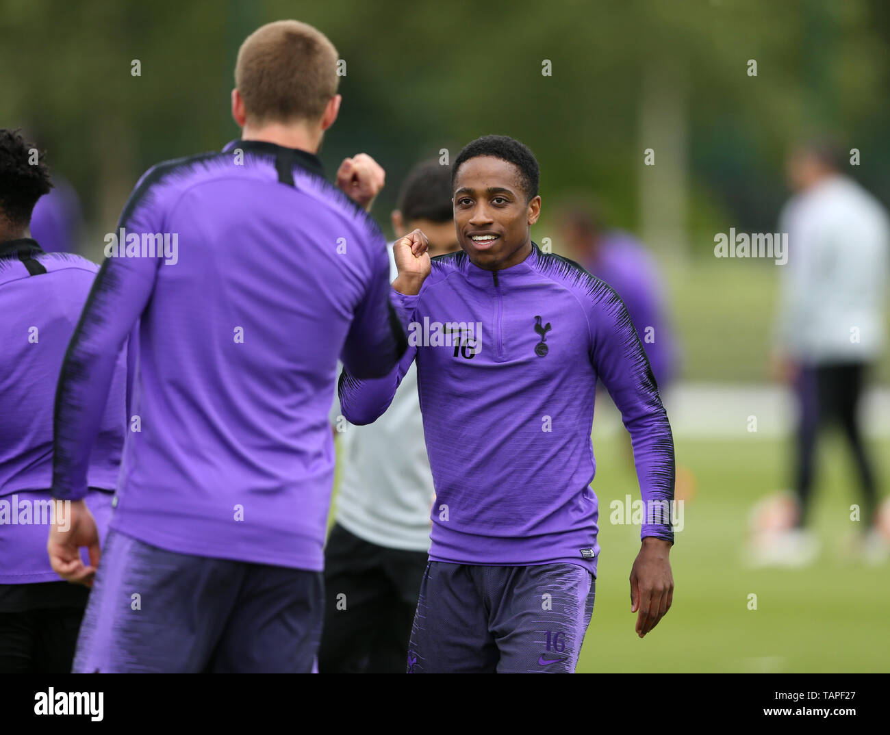 Tottenham Hotspur's Kyle Walker-Peters pendant la séance de formation au terrain d'entraînement d'Enfield, Londres. Banque D'Images