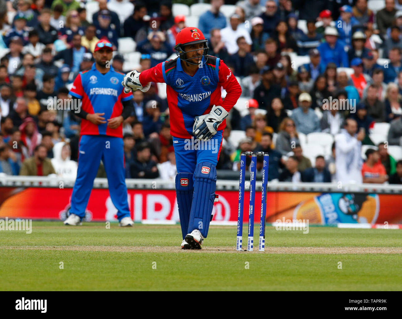 Londres, Royaume-Uni. 27 mai, 2019. Rahmat Shah d'Afghanistan au cours d'ICC Cricket World Cup - chaleureux - entre l'Angleterre et de l'Afghanistan à l'Oval Stadium, Londres, le 27 mai 2019 : Crédit photo Action Sport/Alamy Live News Banque D'Images