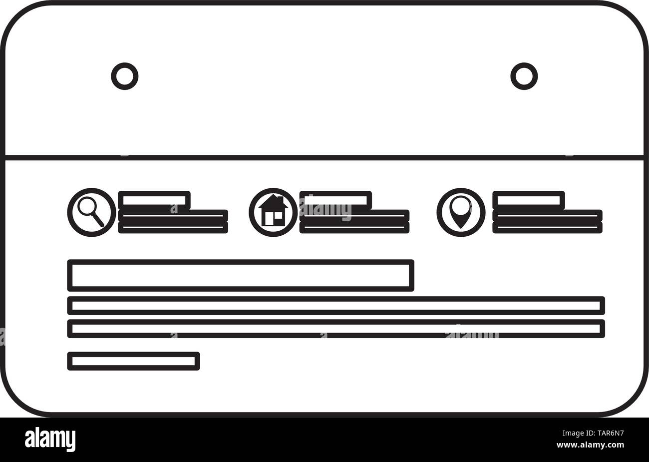 Carte d'entreprise publicité icon vector illustration Illustration de Vecteur