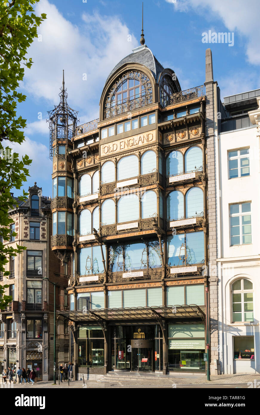 MIM Musée des Instruments de musique Musée des Instruments de Musique  vieille Angleterre, bâtiment Art Nouveau Bruxelles Belgique eu Europe Photo  Stock - Alamy