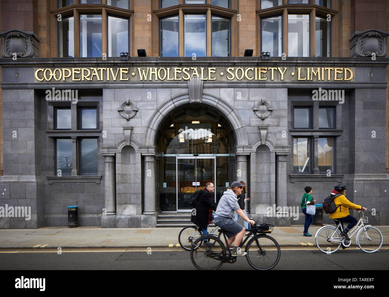 Ancien bâtiment Coopération Russie maison dans le centre ville de Manchester abrite maintenant des affaires avec les valeurs numériques coop Banque D'Images