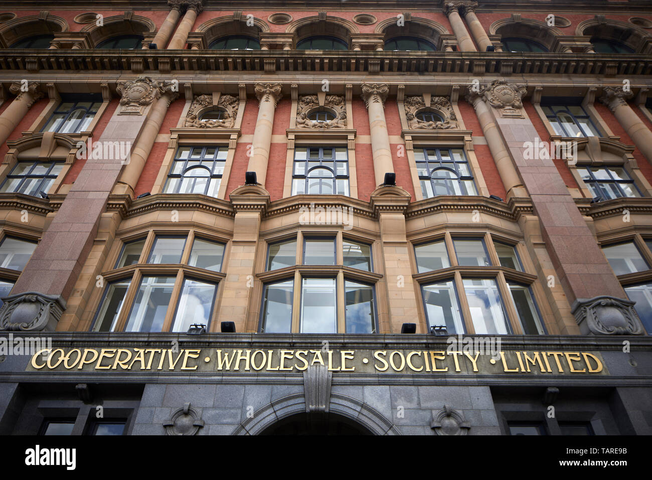 Ancien bâtiment Cooperative Wholesale Russie maison dans le centre ville de Manchester abrite maintenant des affaires avec les valeurs numériques coop Banque D'Images