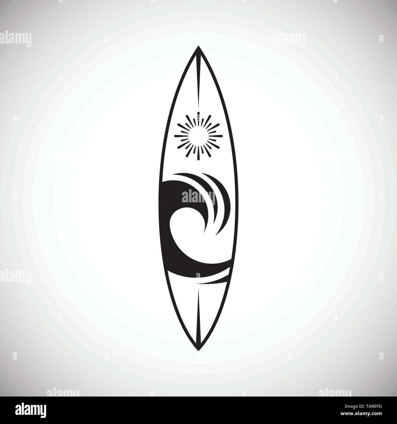 Icônes surf sur arrière-plan de conception graphique et web. Vecteur simple signe. Concept Internet symbole de bouton site web ou application mobile. Illustration de Vecteur