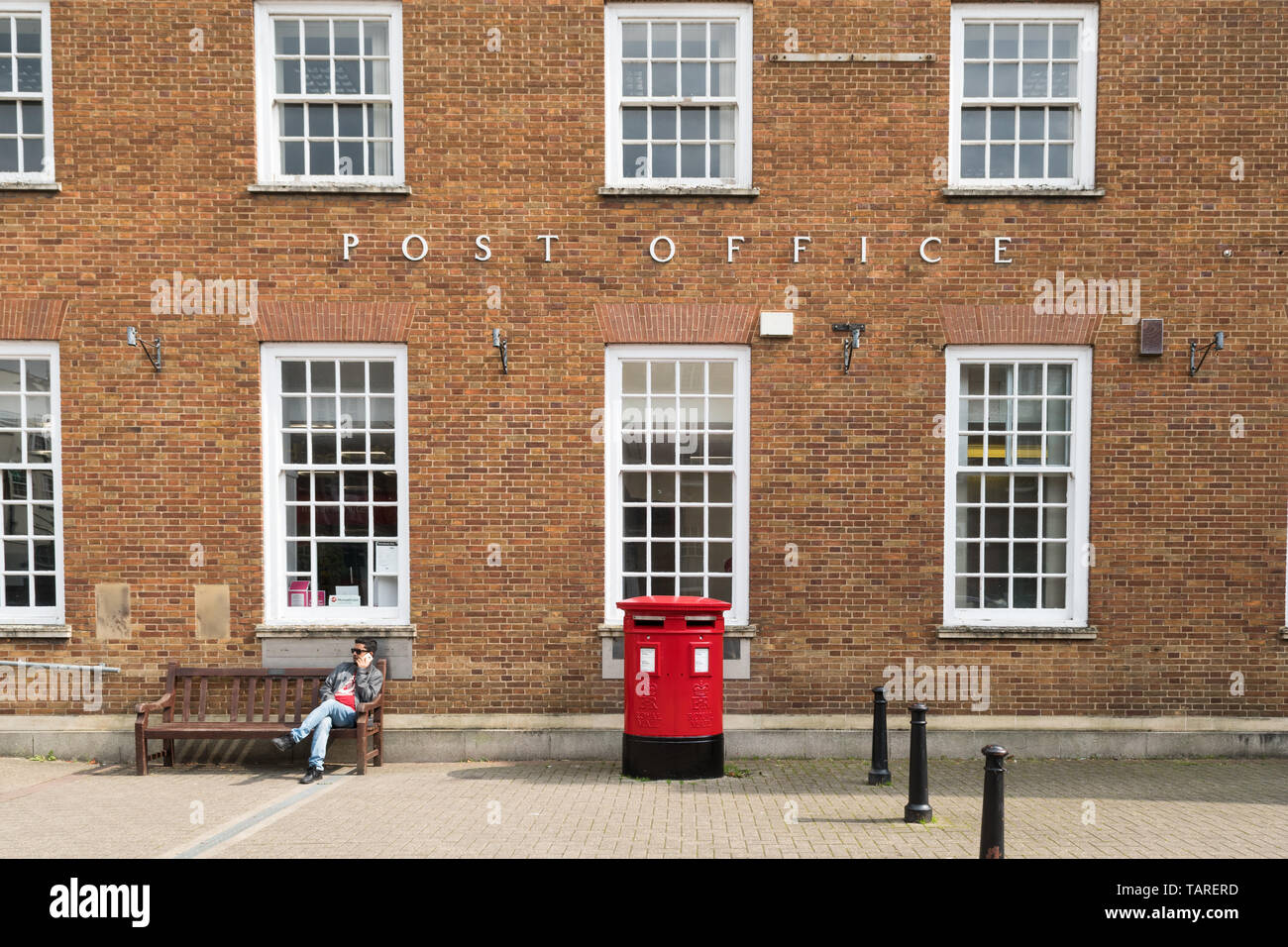 Bureau de poste, Newmarket High Street, England, UK Banque D'Images