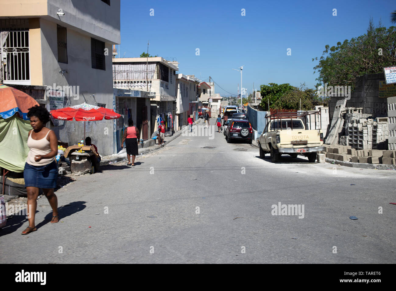 Port-au-Prince, Haïti, street shot Banque D'Images