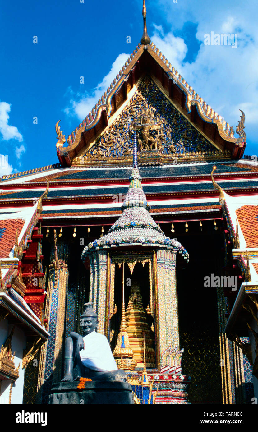 L'Ermite,Wat Phra Kaew, temple du Bouddha Émeraude, Bangkok, Thaïlande Banque D'Images