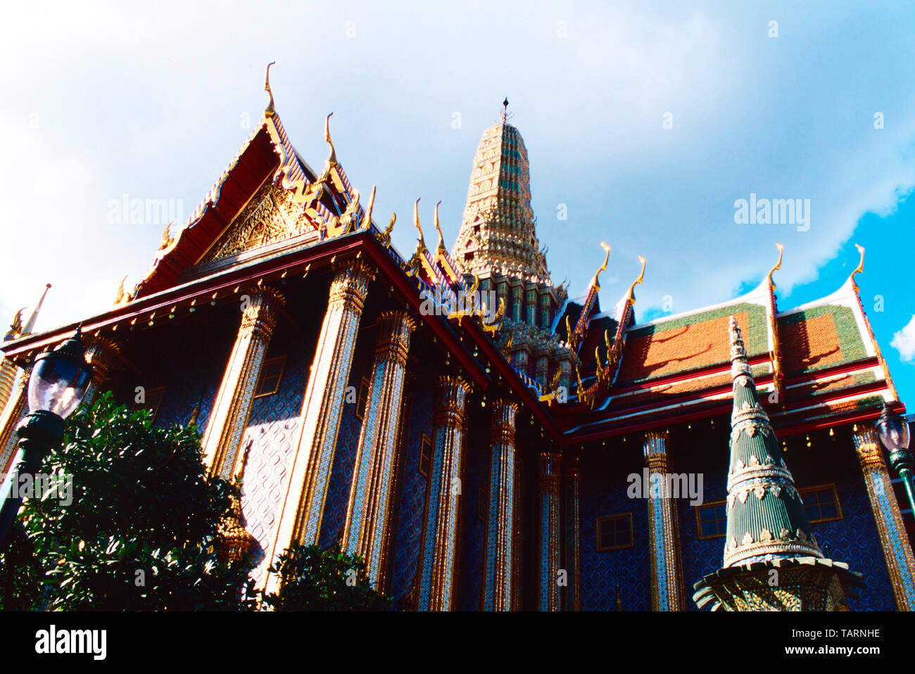 Wat Phra Kaew dans le Temple du Bouddha d'Emeraude,complexe,Thaïlande Bangkok Banque D'Images