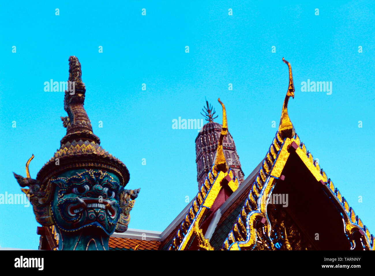 Guardian wat ou watsha,Temple du Bouddha Émeraude, Bangkok, Thaïlande Banque D'Images