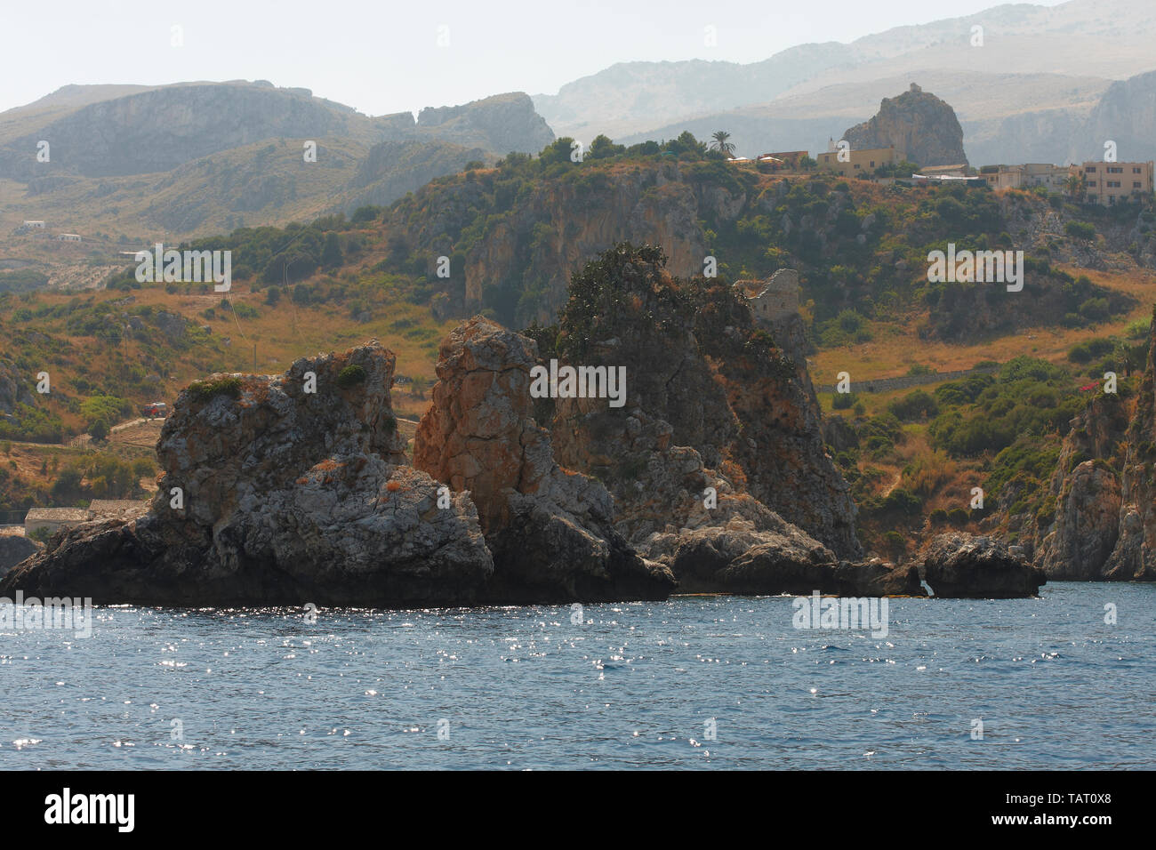 Riserva dello Zingaro, Scopello, Sicile, Italie Banque D'Images