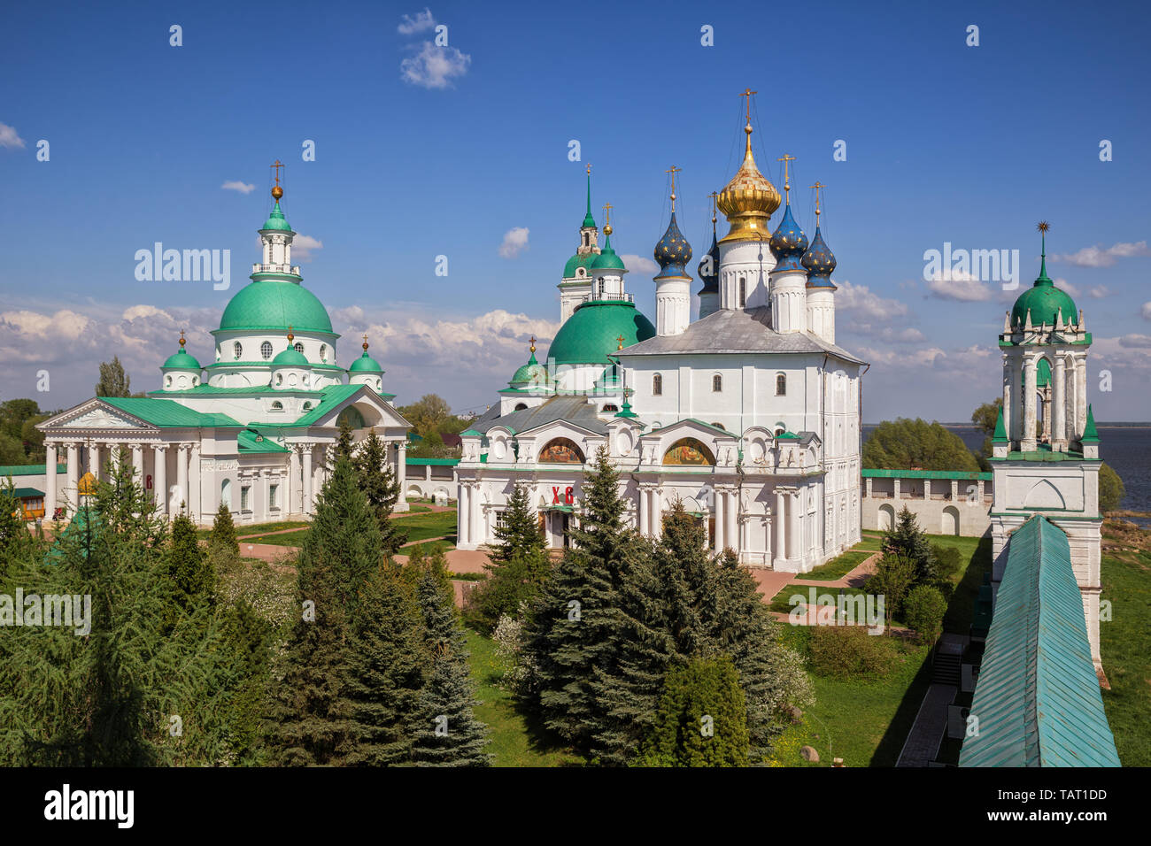Monastère Spaso-Yakovlevsky ou monastère de Saint Jacob Sauveur à Rostov Veliky, l'anneau d'Or Banque D'Images