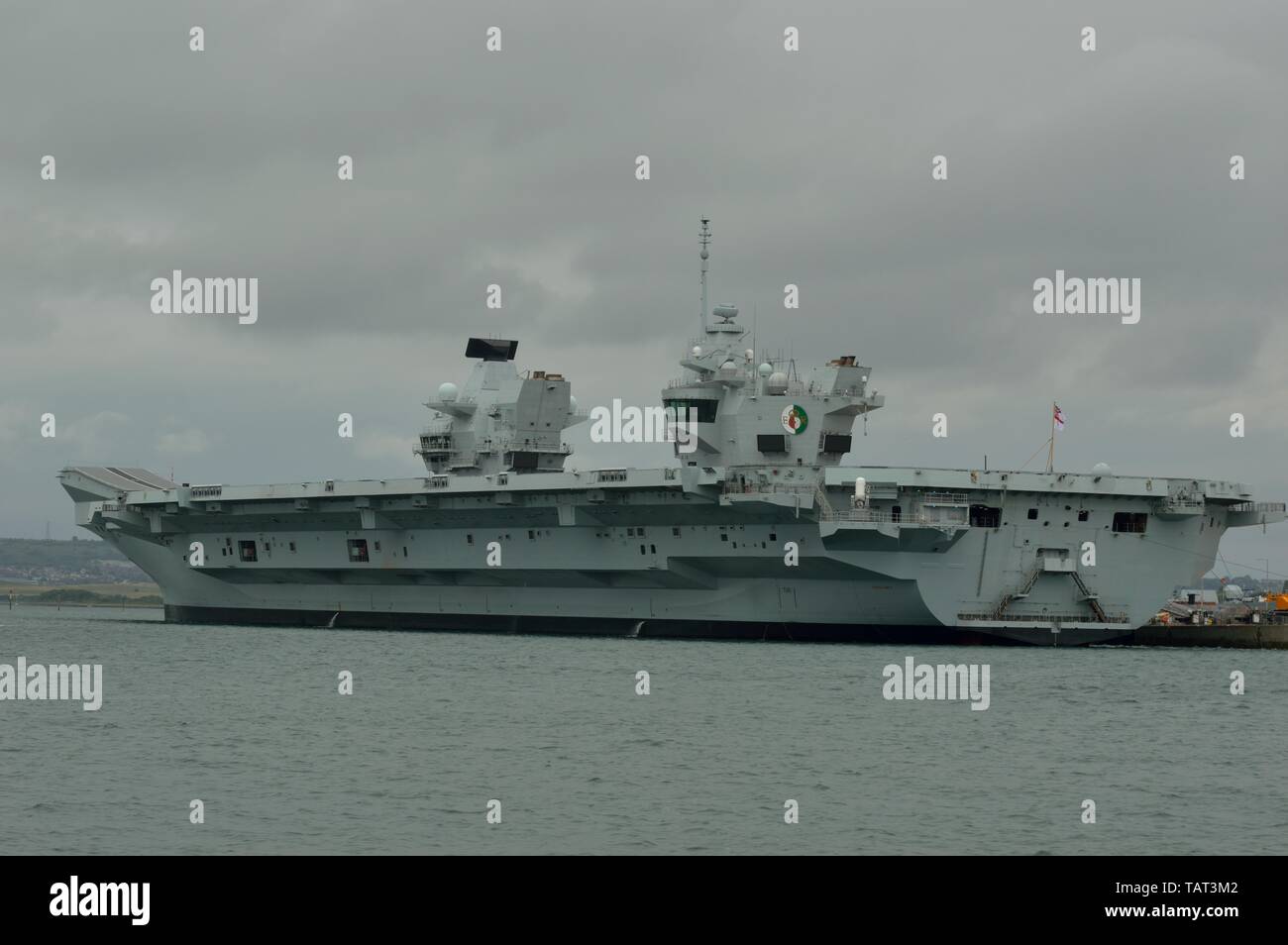 Le port de Portsmouth et le Solent Banque D'Images