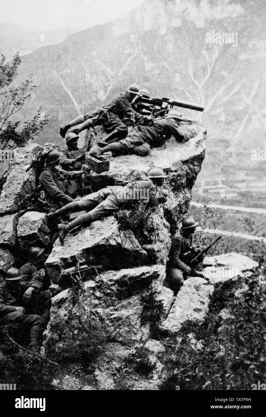 Bataille de Vittorio 1918 Photo Stock Alamy