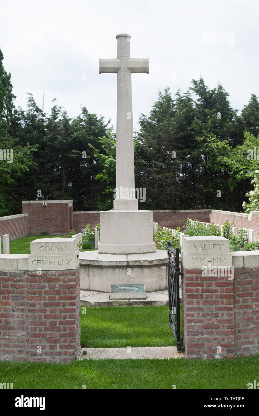 Cimetière cimetière Ypres Ypres Belgique Banque D'Images