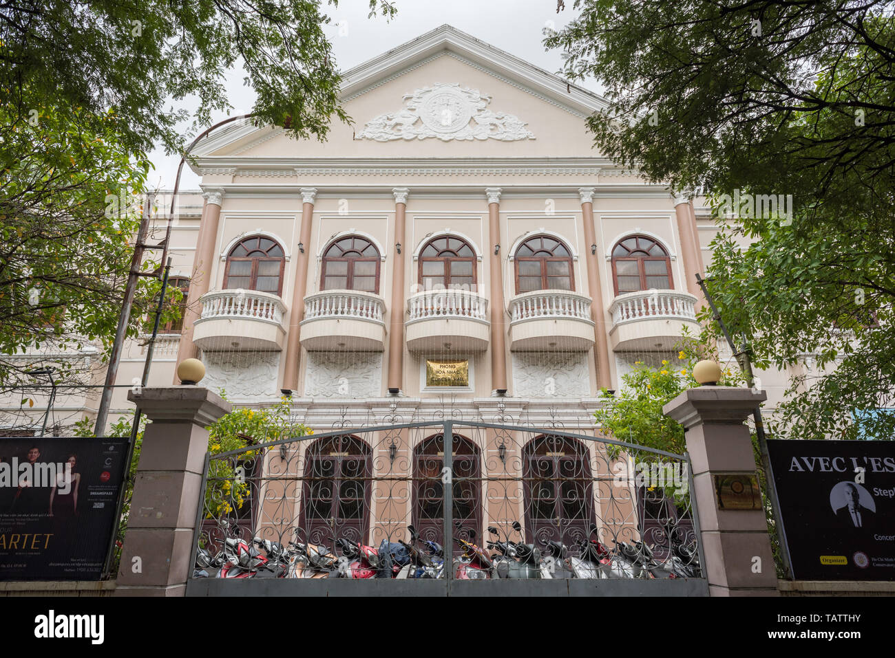 Ho Chi Minh Ville, Vietnam - Avril 17, 2019 : la salle de Concert de Ho Chi Minh Ville Conservatory of Music. Banque D'Images