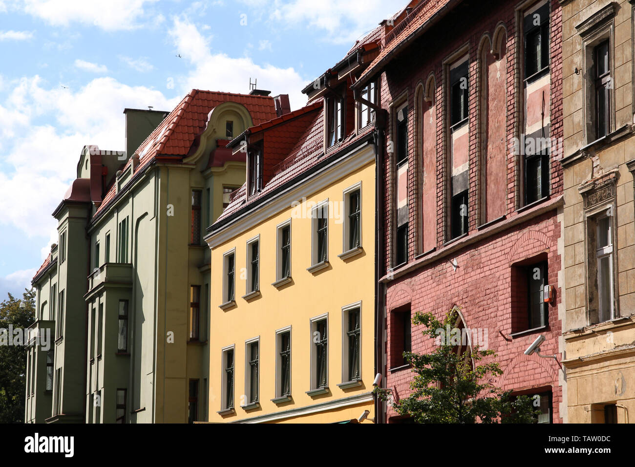 Pologne - Torun, ville divisée par la rivière Vistule entre occidentale et Kuyavia régions. Les bâtiments de la vieille ville. La vieille ville médiévale est un monde de l'UNESCO Herit Banque D'Images