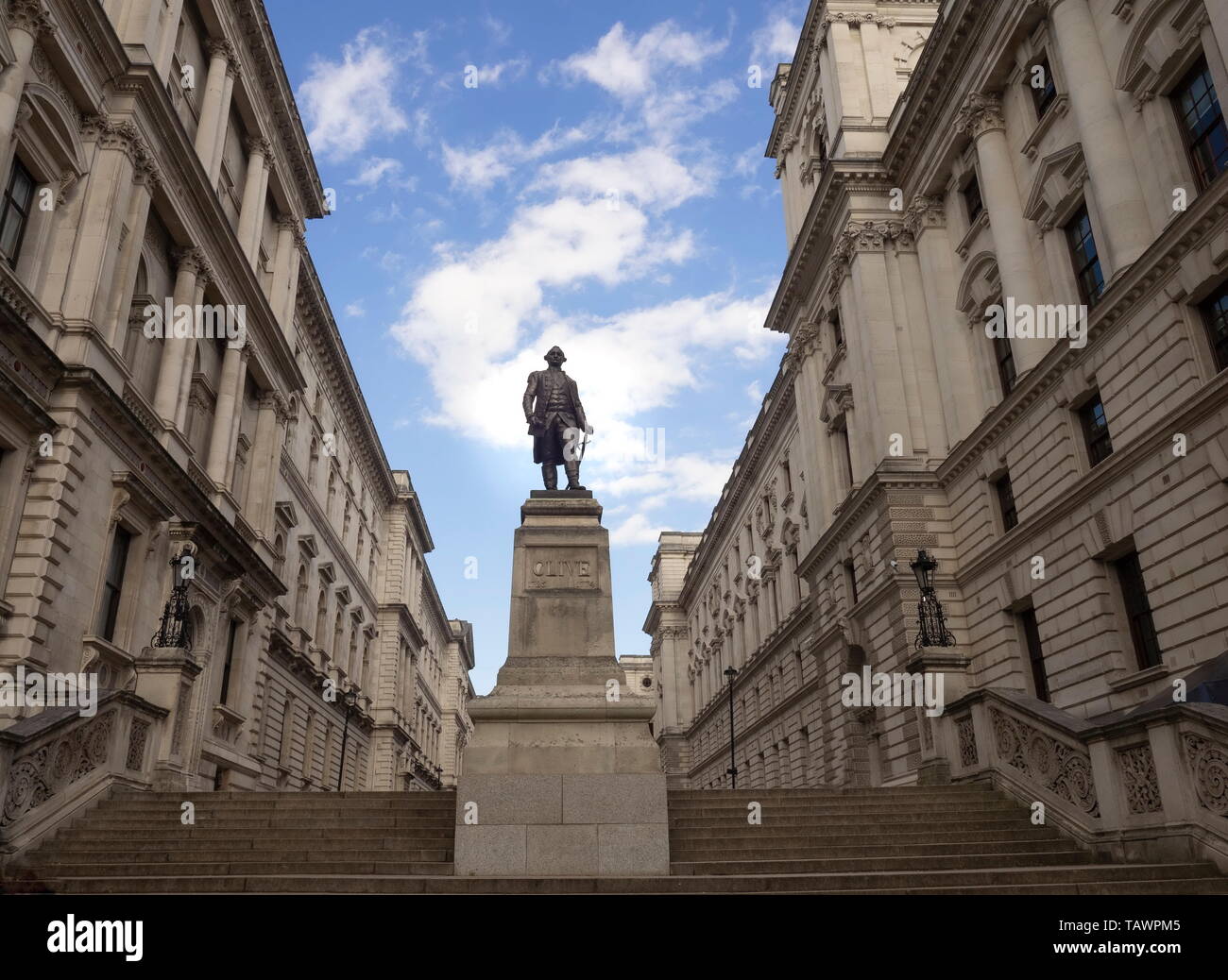 Statue de Robert Clive, Londres Banque D'Images