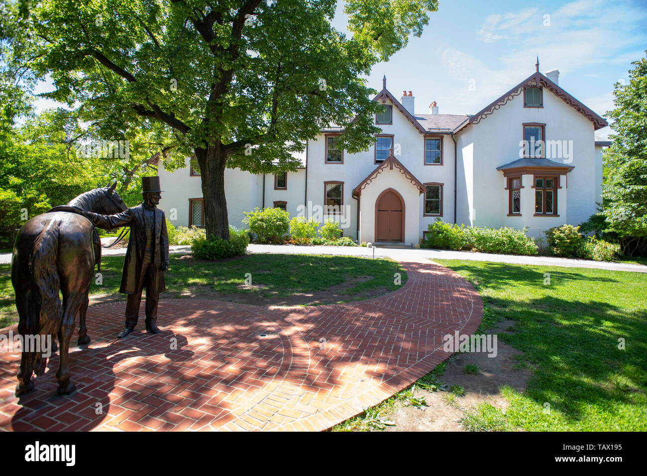 USA Washington DC Le président Abraham Lincoln's Cottage sur les soldats Accueil National Monument Banque D'Images