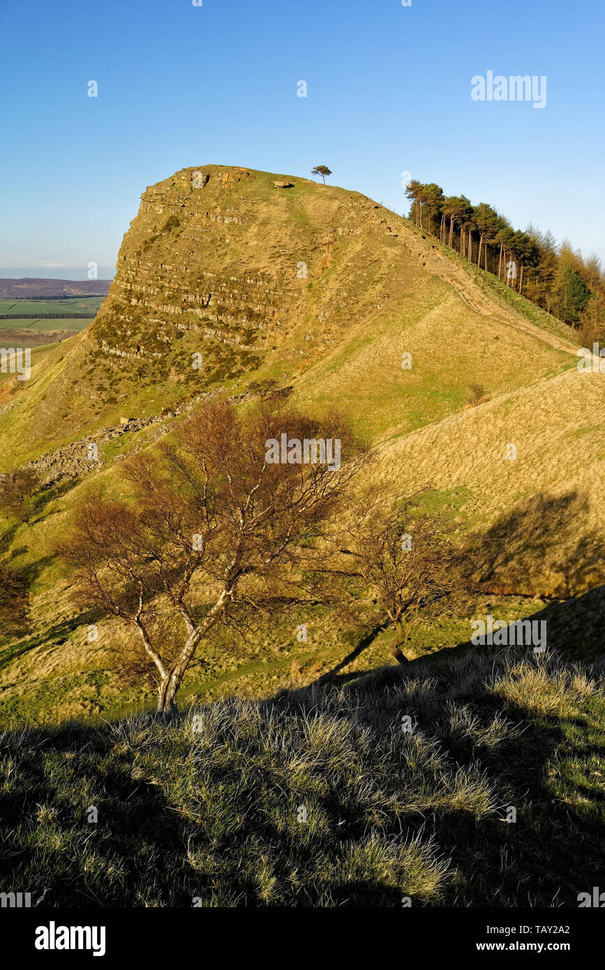 UK,Derbyshire, Peak District,le grand Ridge,retour Tor Banque D'Images