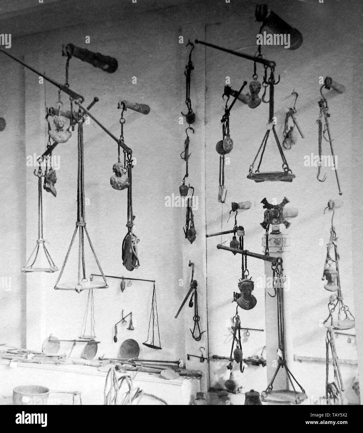 Pompéi artefacts, Italie Banque D'Images