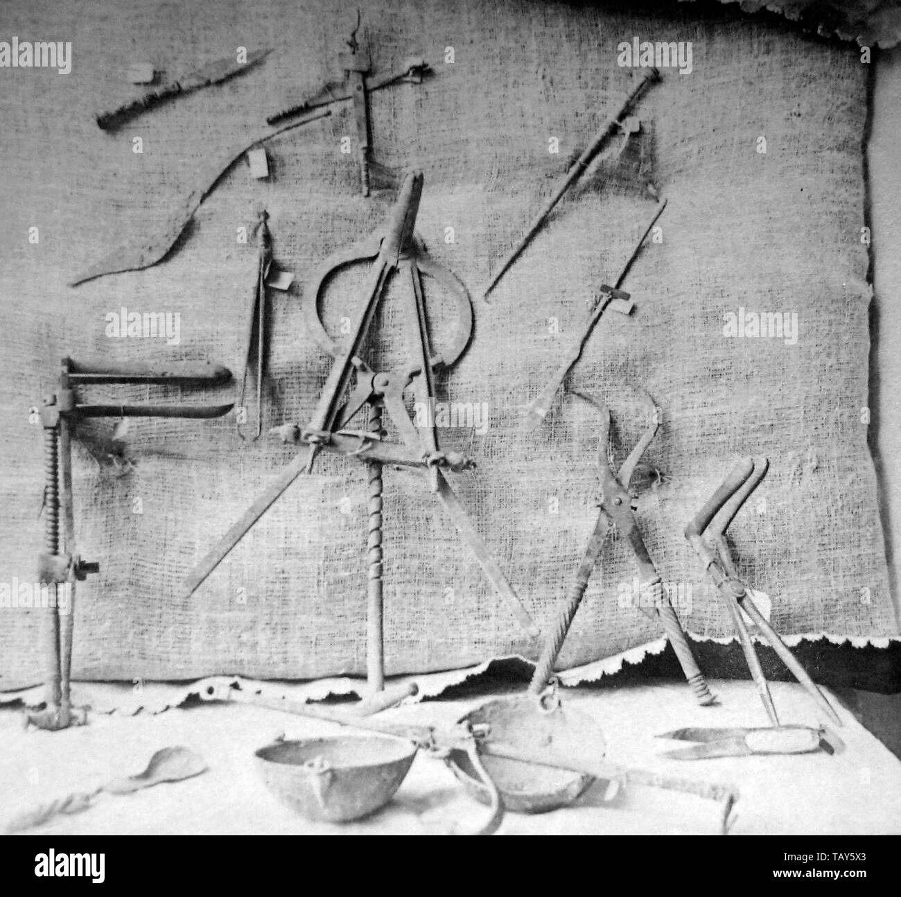 Pompéi artefacts, Italie Banque D'Images