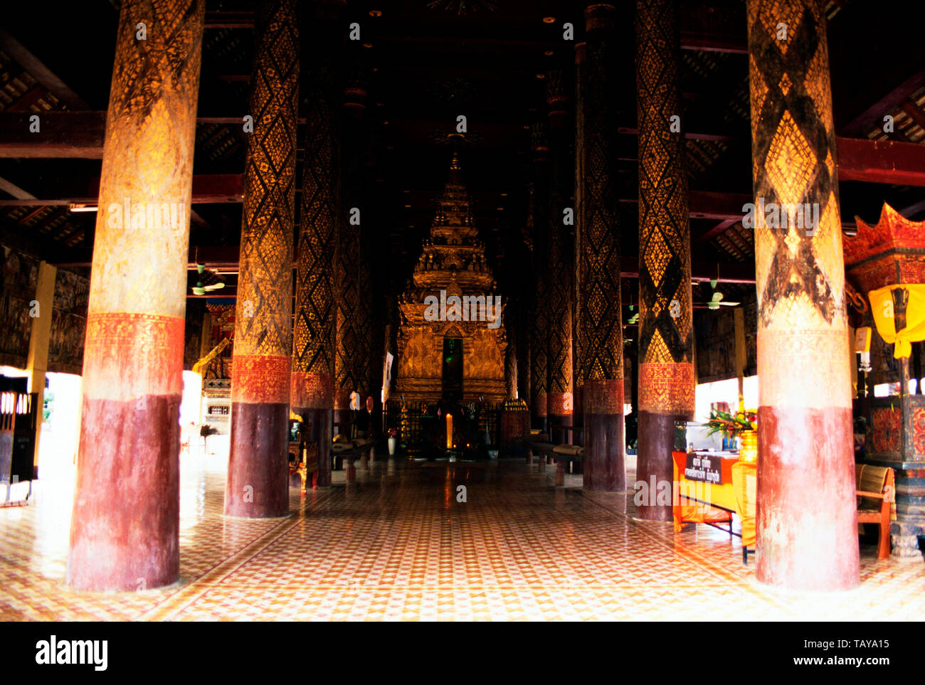 Bouddha d'émeraude, le Wat Phra That Lampang Luang,Thailand Banque D'Images