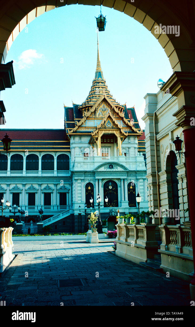 Le Grand Palais ou Chakri Mahat Prasat,Bangkok, Thaïlande Banque D'Images