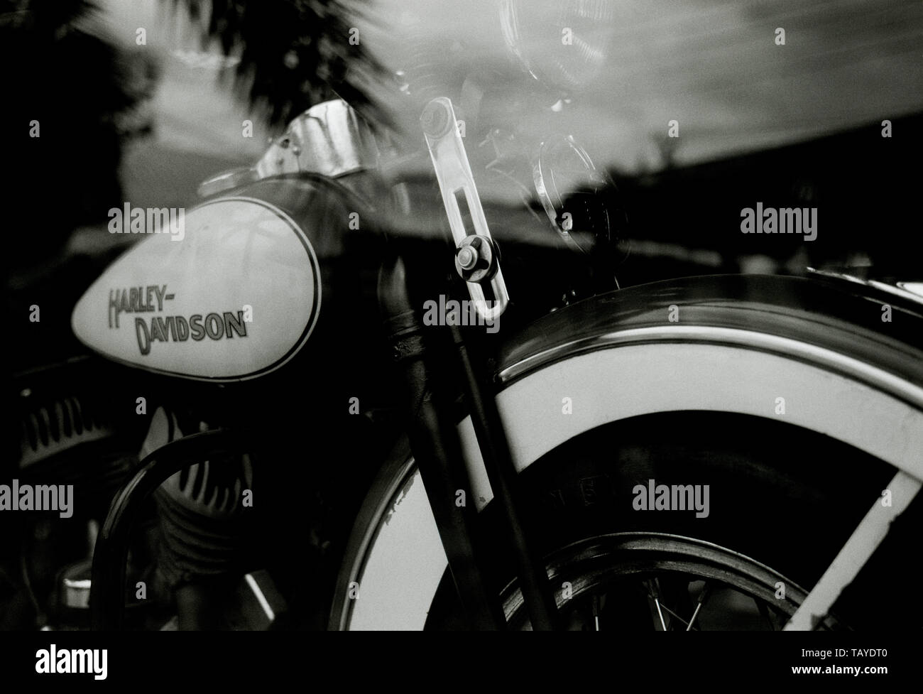 Moto Harley-Davidson. American Retro Nostalgie Banque D'Images