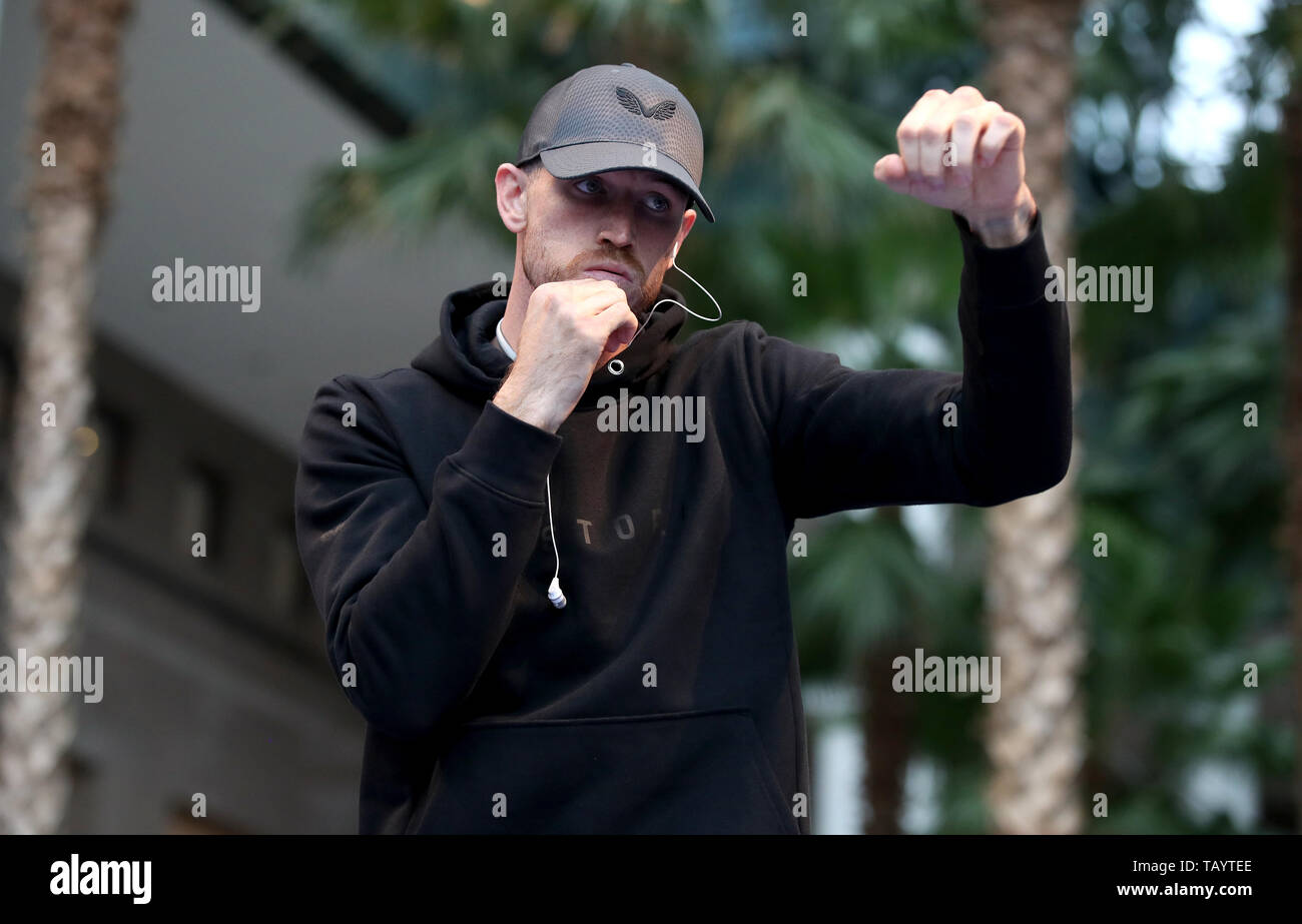 Callum Smith au cours de la fonction de l'exercice dans la Brookfield Place, New York. Banque D'Images