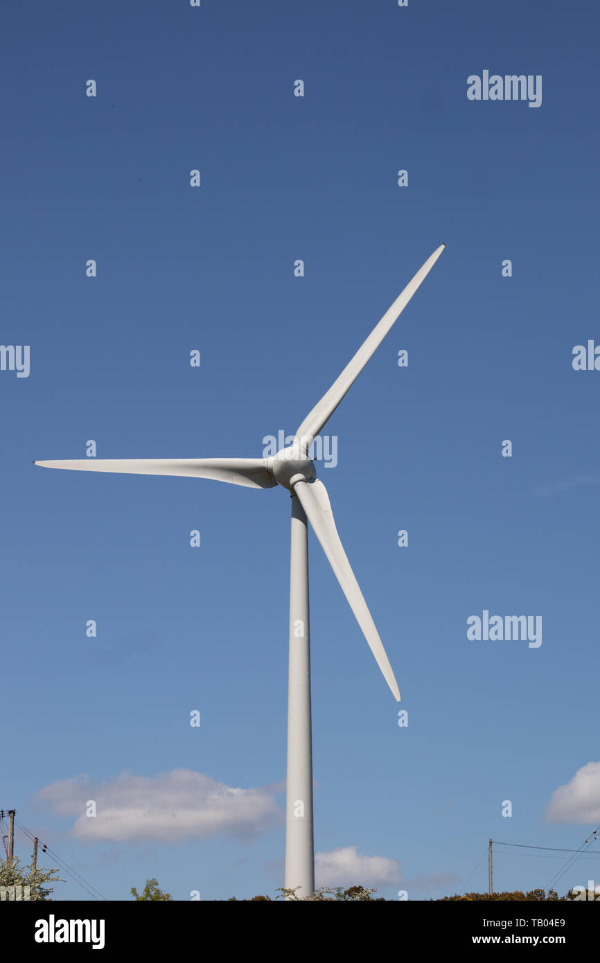 Des turbines de vent Carsington et vue panoramique situé au nord de Carsington dans le Derbyshire, Angleterre.UK Banque D'Images