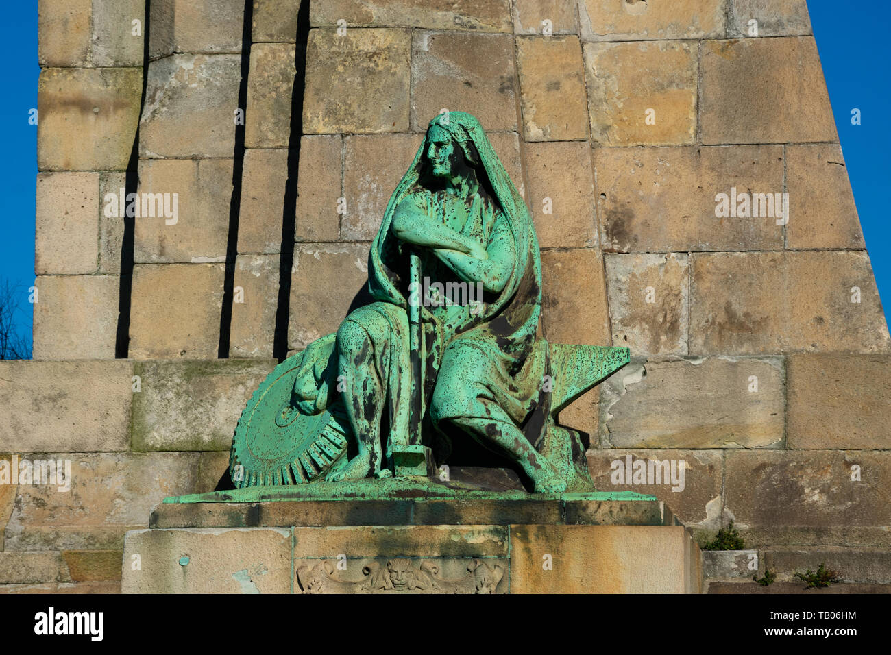 Portugalete, Espagne. 14 février, 2019. La statue d'Evaristo Churruca Banque D'Images