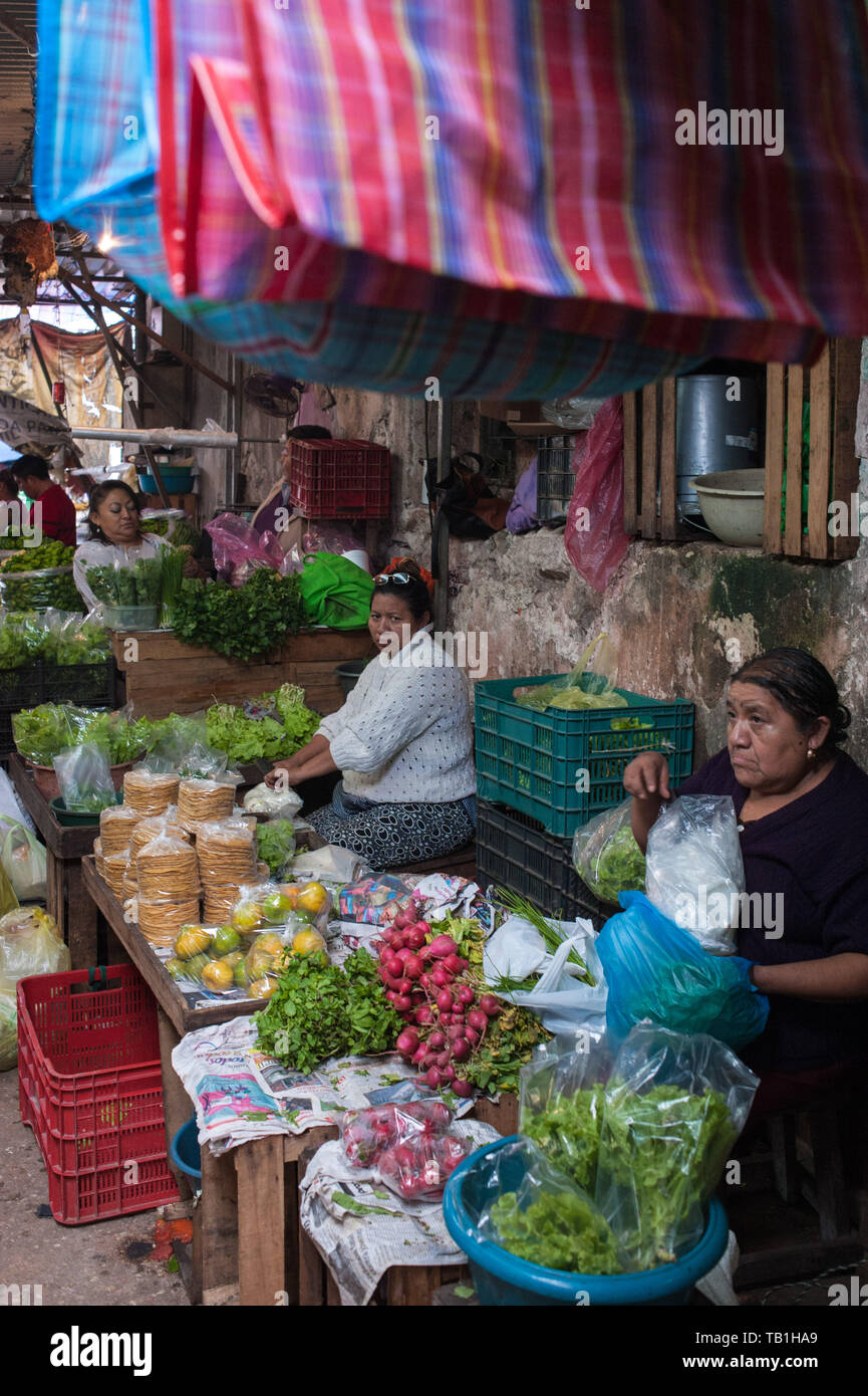 Mercado de Santiago. Merida, Yucatan. Le Mexique Banque D'Images