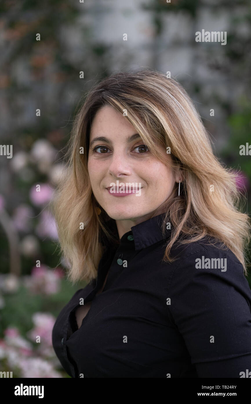 Le Hay Festival, Hay-on-Wye, au Pays de Galles, Royaume-Uni mercredi 29 mai 2019. Hallie Rubenhold, parle de son livre, "LES CINQ : the untold VIT DES FEMMES TUÉES PAR JACK THE RIPPER', à la Festival Hsy 2019 Crédit photo : Keith Morris/Alamy Live News Banque D'Images