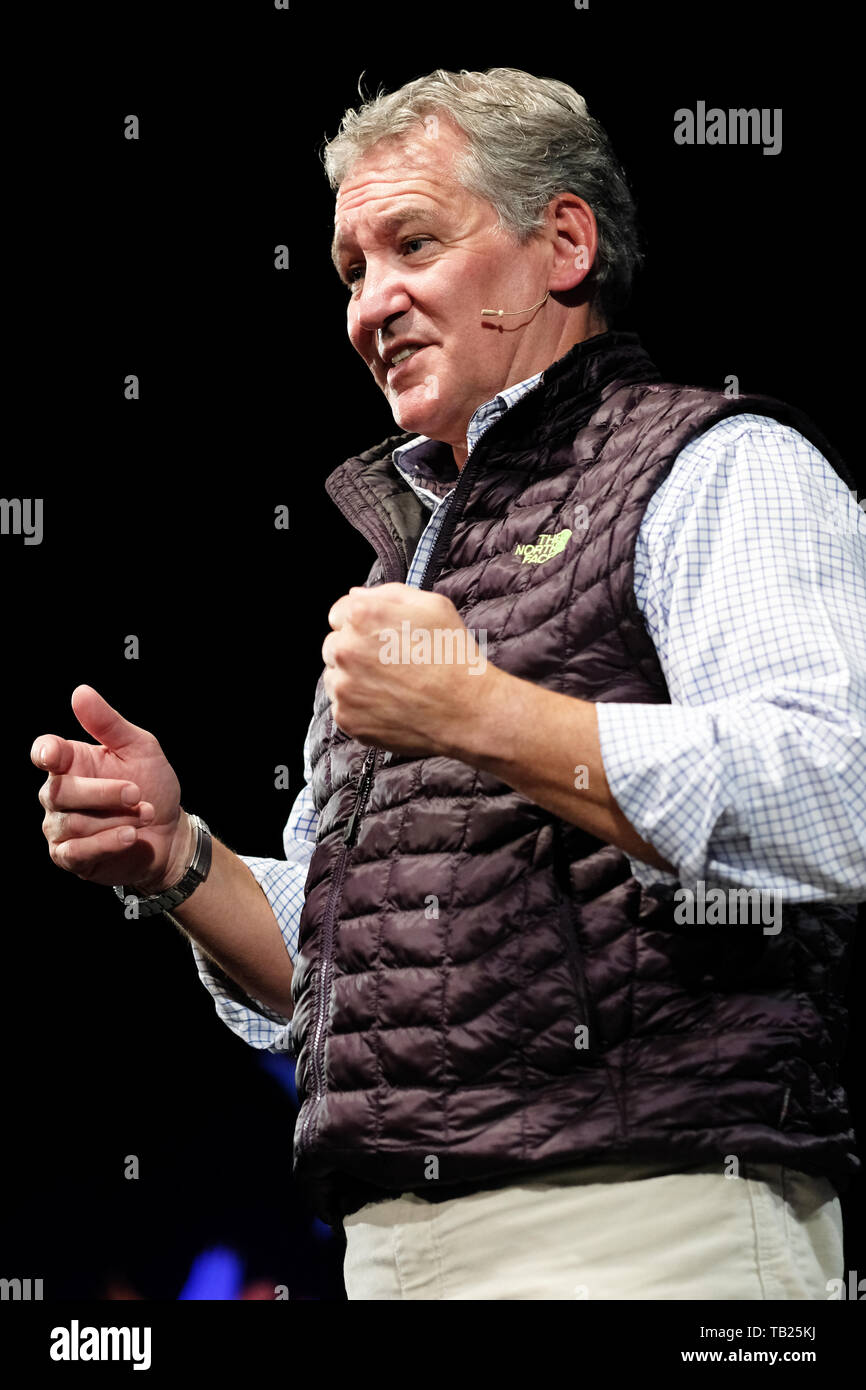 Hay Festival, Hay on Wye, Powys, Wales, UK - Mercredi 29 mai 2019 - auteur et ancien soldat SAS Chris Ryan au Hay Festival pour parler de son dernier livre grève rouge. Photo Steven Mai / Alamy Live News Banque D'Images