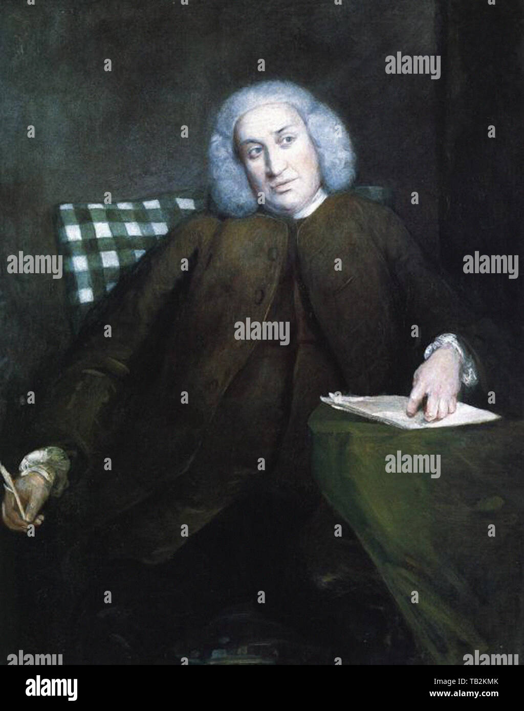 Joshua Reynolds - Samuel Johnson 1757 Banque D'Images