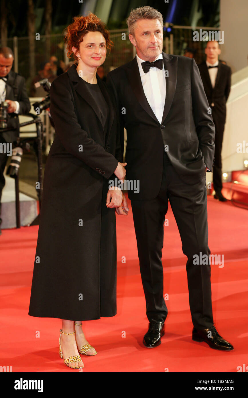 Festival de Cannes 2019 - Alice Rohrwacher et Paweł Pawlikowski assistent à la projection de Désolé nous vous avons manqué Banque D'Images