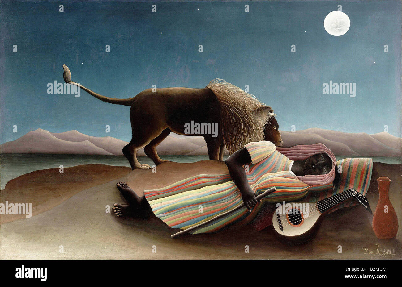 Henri Julien Félix Rousseau dit Le Douanier Rousseau - Sleeping Gypsy 1897 Banque D'Images