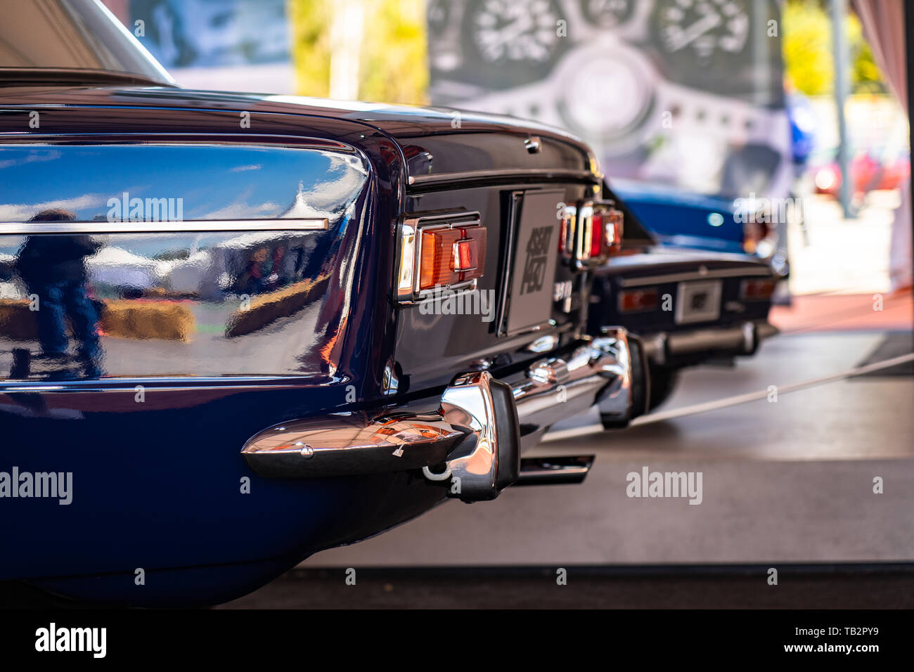 SEAT 1430 dans l'esprit de Montjuic circuit de Barcelone car show. Banque D'Images