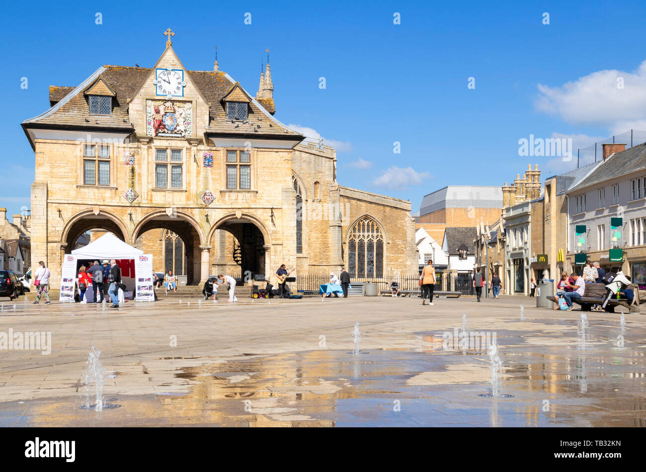 Guildhall of Peterborough Peterborough Peterborough Cambridgeshire Place de la cathédrale d'Angleterre uk go Europe Banque D'Images