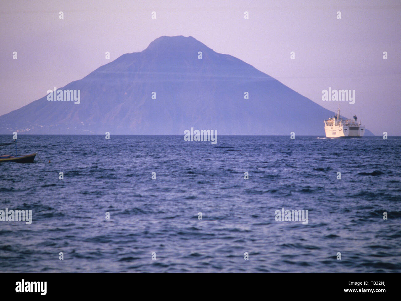 Île de Stromboli, iles eoliennes (Iles Eoliennes) province de Messine, Sicile (Sicile), Italie Banque D'Images