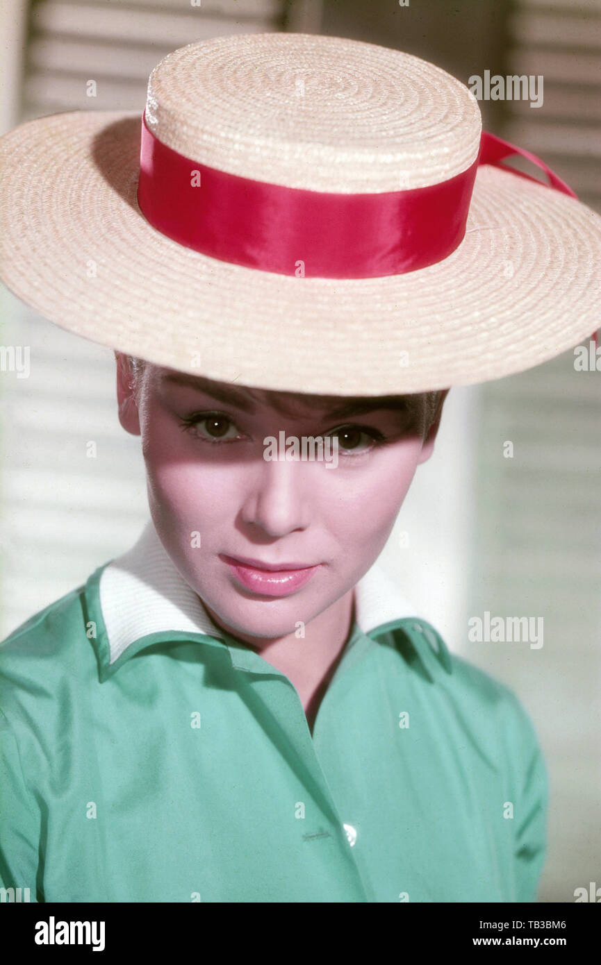 Susanne Cramer, deutsche Schauspielerin 1950er Jahre, Deutschland. L'actrice allemande Susanne Cramer, l'Allemagne des années 1950. Banque D'Images