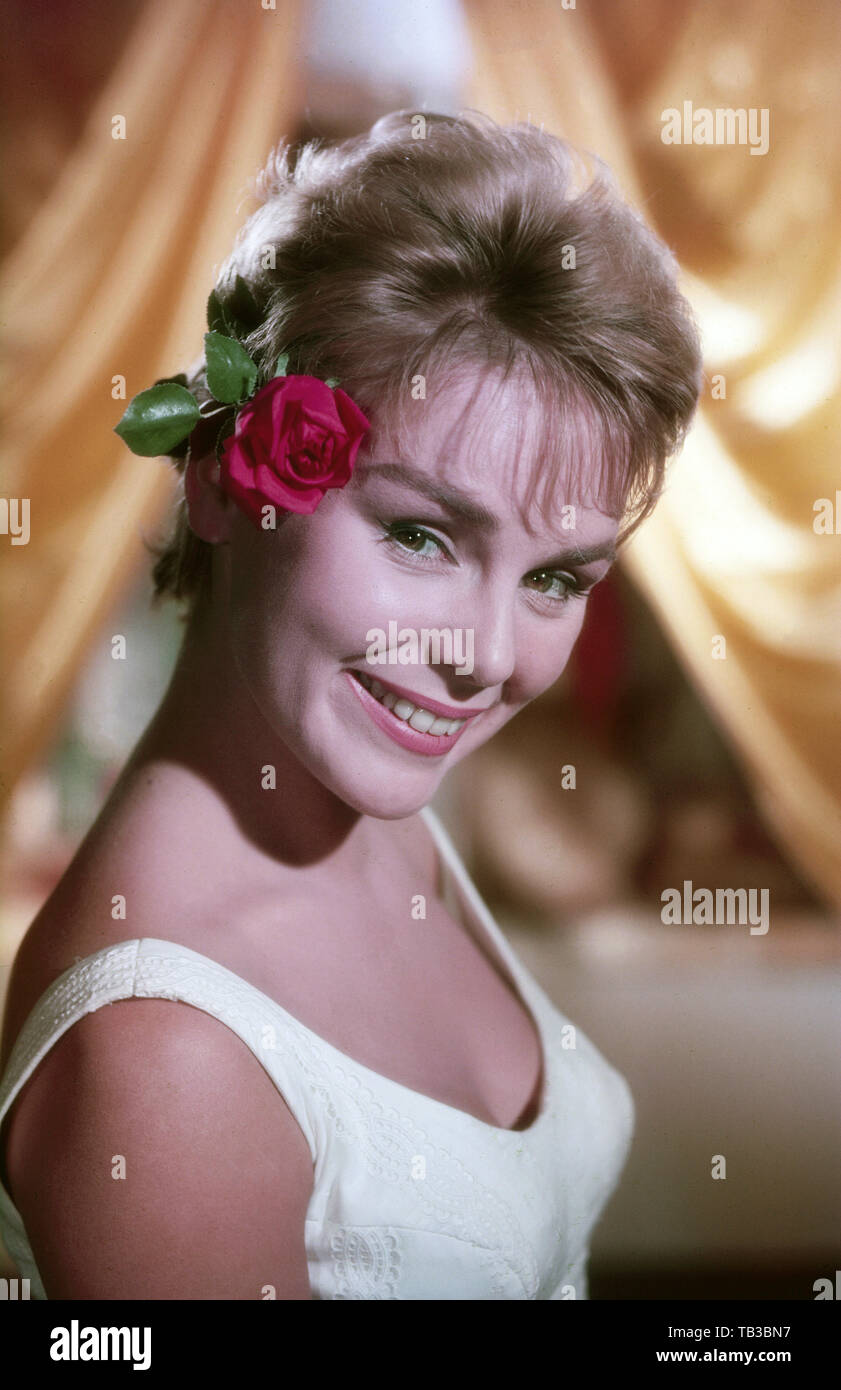 Susanne Cramer, deutsche Schauspielerin 1950er Jahre, Deutschland. L'actrice allemande Susanne Cramer, l'Allemagne des années 1950. Banque D'Images