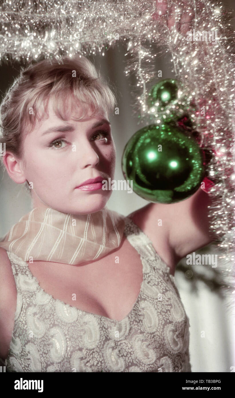 Susanne Cramer, deutsche Schauspielerin 1950er Jahre, Deutschland. L'actrice allemande Susanne Cramer, l'Allemagne des années 1950. Banque D'Images