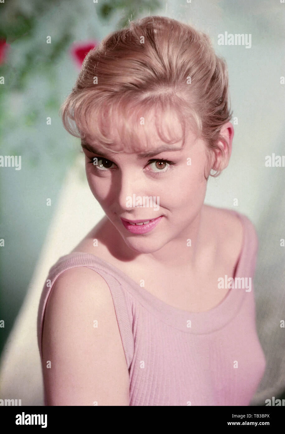 Susanne Cramer, deutsche Schauspielerin 1950er Jahre, Deutschland. L'actrice allemande Susanne Cramer, l'Allemagne des années 1950. Banque D'Images