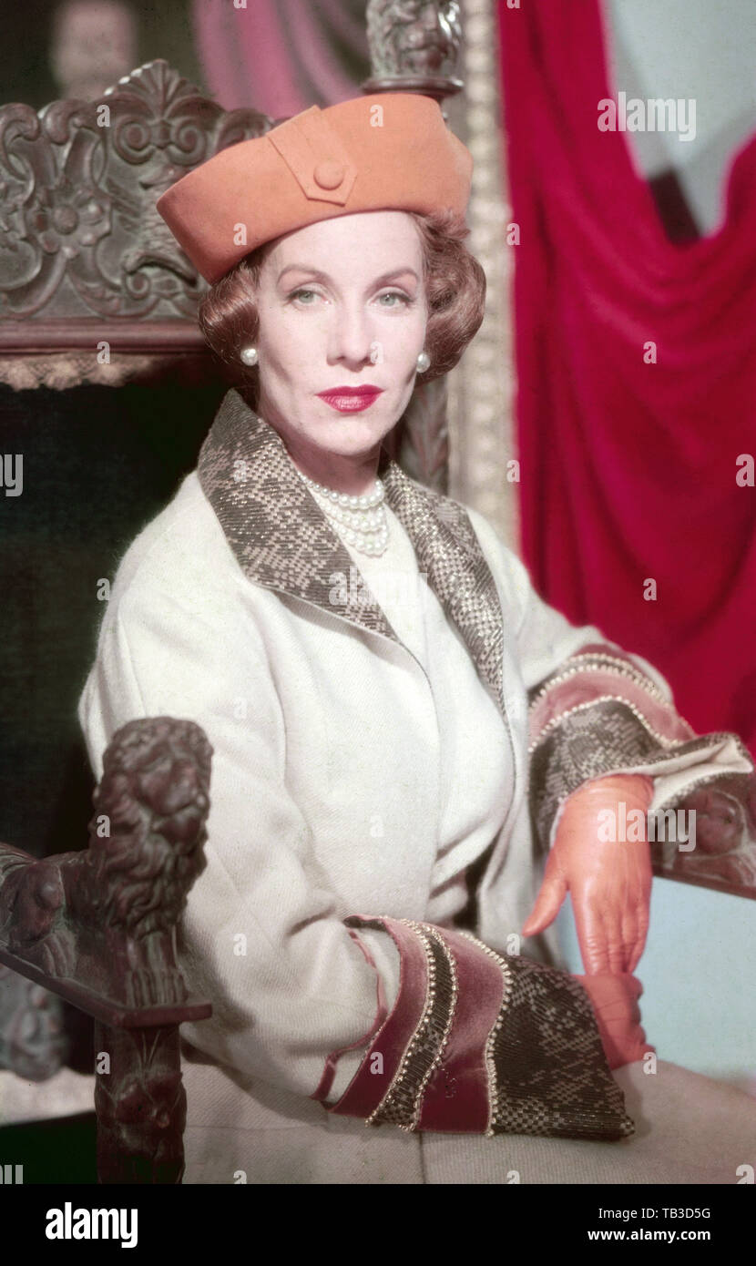 Adelheid Seeck, deutsche Schauspielerin, Deutschland Ende 1950er Jahre. L'actrice allemande Adelheid Seeck, Allemagne fin des années 50. Banque D'Images