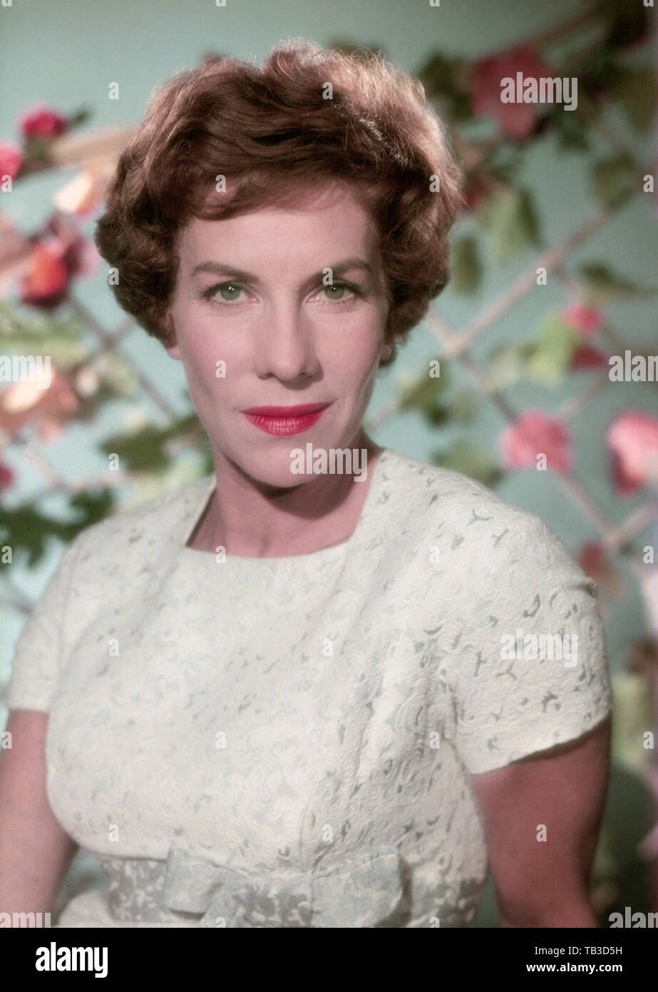 Adelheid Seeck, deutsche Schauspielerin, Deutschland Ende 1950er Jahre. L'actrice allemande Adelheid Seeck, Allemagne fin des années 50. Banque D'Images