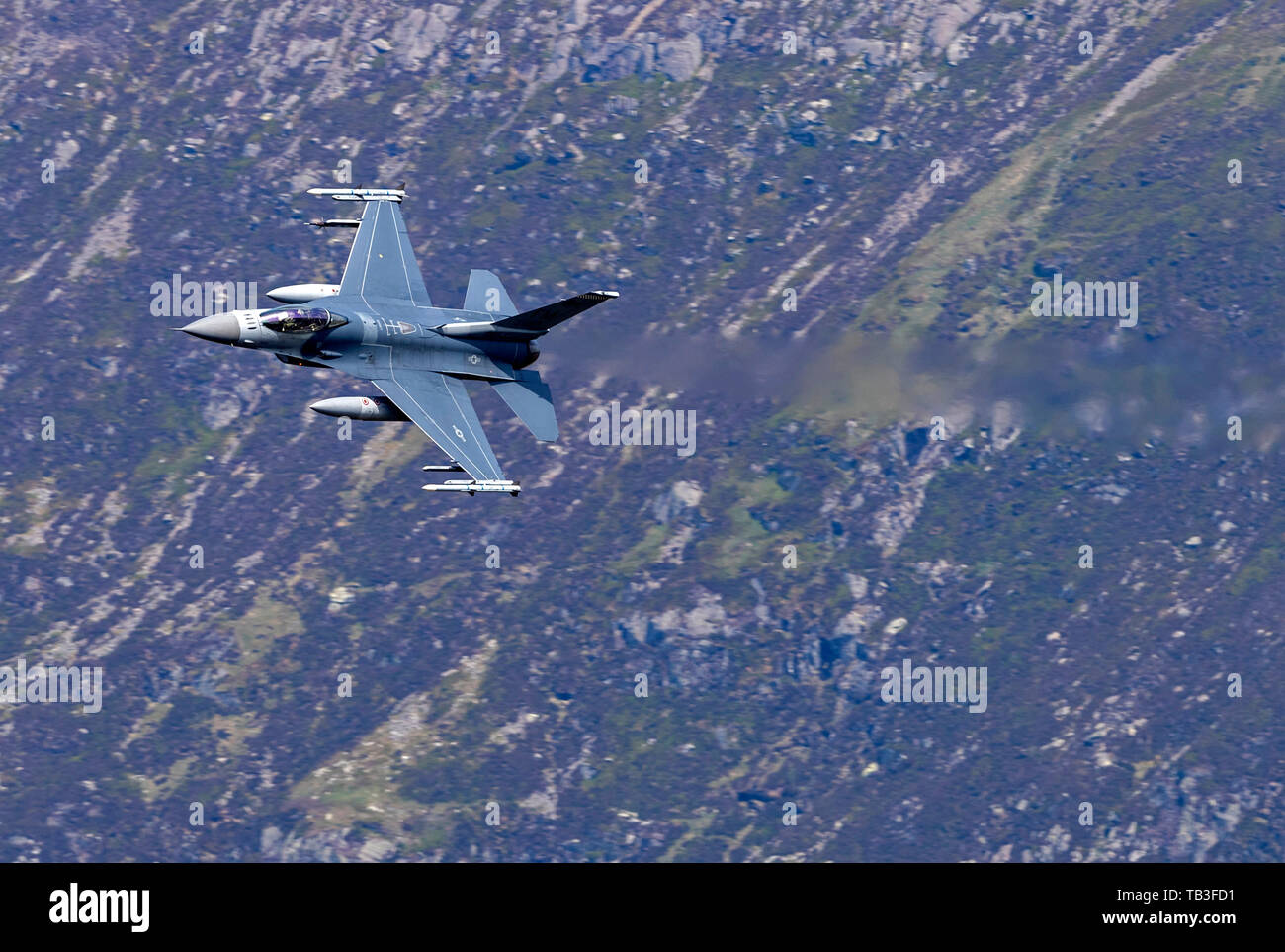 F-16C des avions de la Homestead Air Reserve Base en Floride le transit A5 passer dans la ZPH7 (Mako Mako indicatifs 21 et 22) sur le 16/05/2019 Banque D'Images