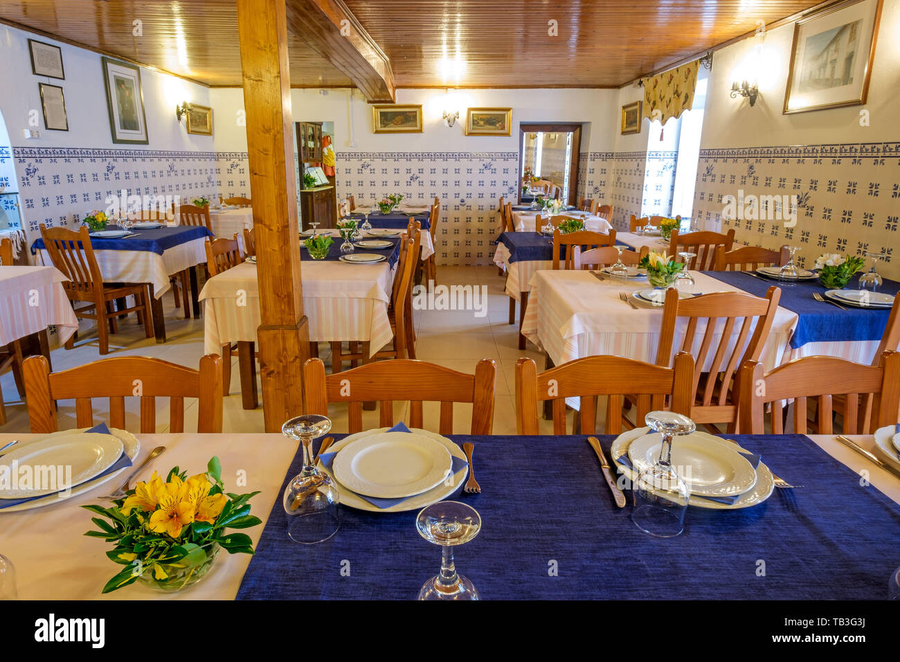 Restaurant Casa Arménio à Tentúgal, Portugal, Europe Banque D'Images